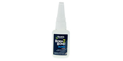 Colle instantanée cyanoacrylate forte viscosité Bostik marque BorntoBorn Ultra